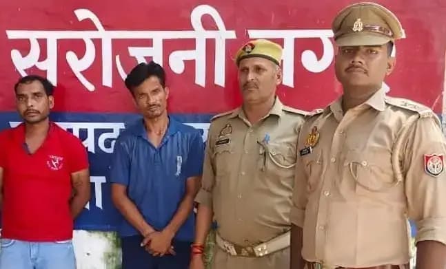 लखनऊ के सरोजनी नगर पुलिस ने कॉलेज से बैटरी चोरी करने वाले दो चोर  किए गिरफ्तार