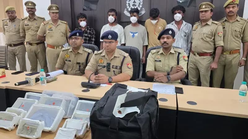 लखनऊ में पुलिस मुठभेड़ के बाद अंतर्राज्यीय गैंग का पर्दाफाश, सरगना सहित 7 अरेस्ट