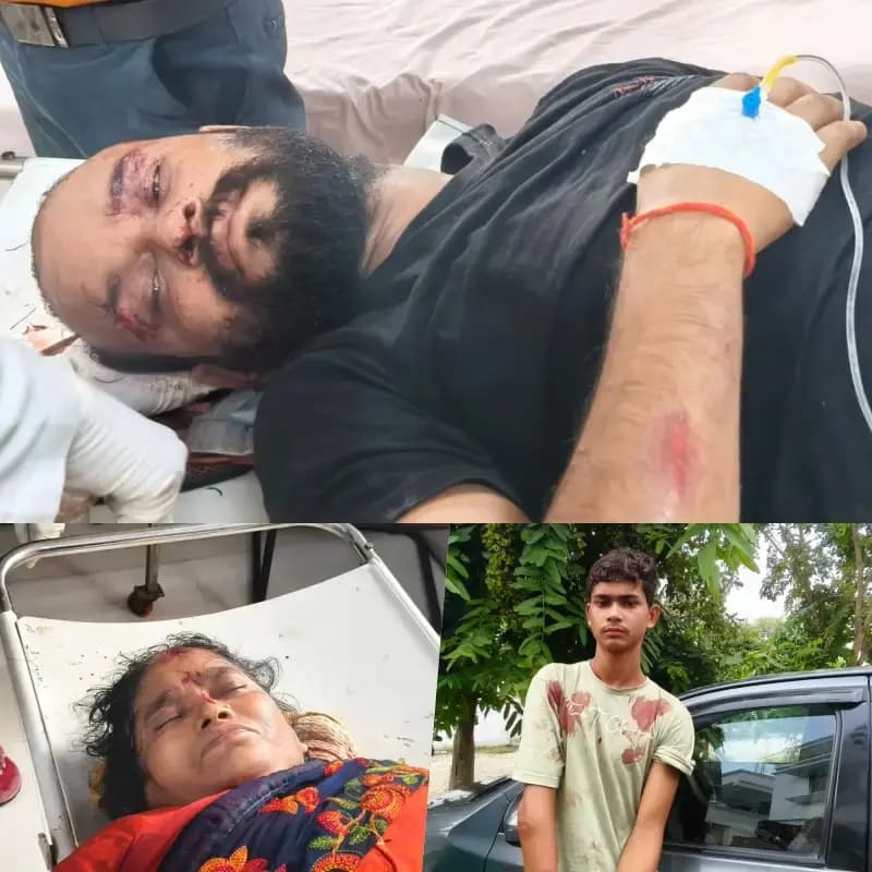 दरियापुर गांव में दो पक्षों के बीच खूनी संघर्श,दोनो पक्षों से एक महिला सहित पांच घायल