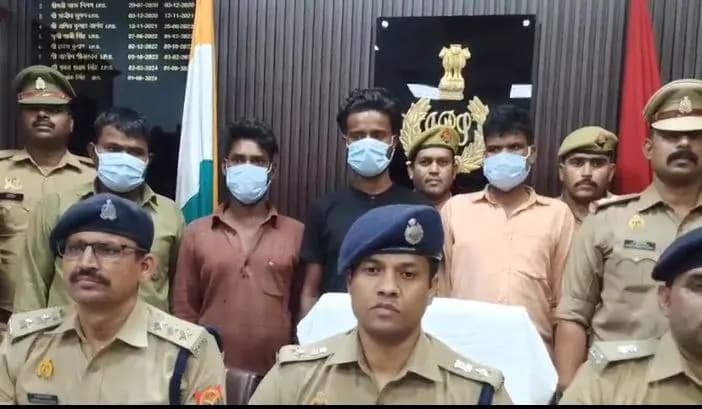 Lucknow:चिनहट में बंद पड़े मकानो को अपना निशान बनाने वाले चार आरोपी गिरफ़्तार ,तीन की तलाश जारी